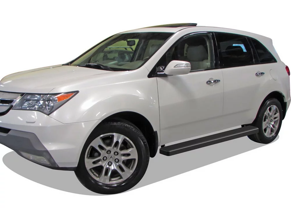 APS iBoard Running Boards 5 inches Matte Black Compatible with Acura MDX 2007-2010 (Nerf Bars Side Steps Side Bars)