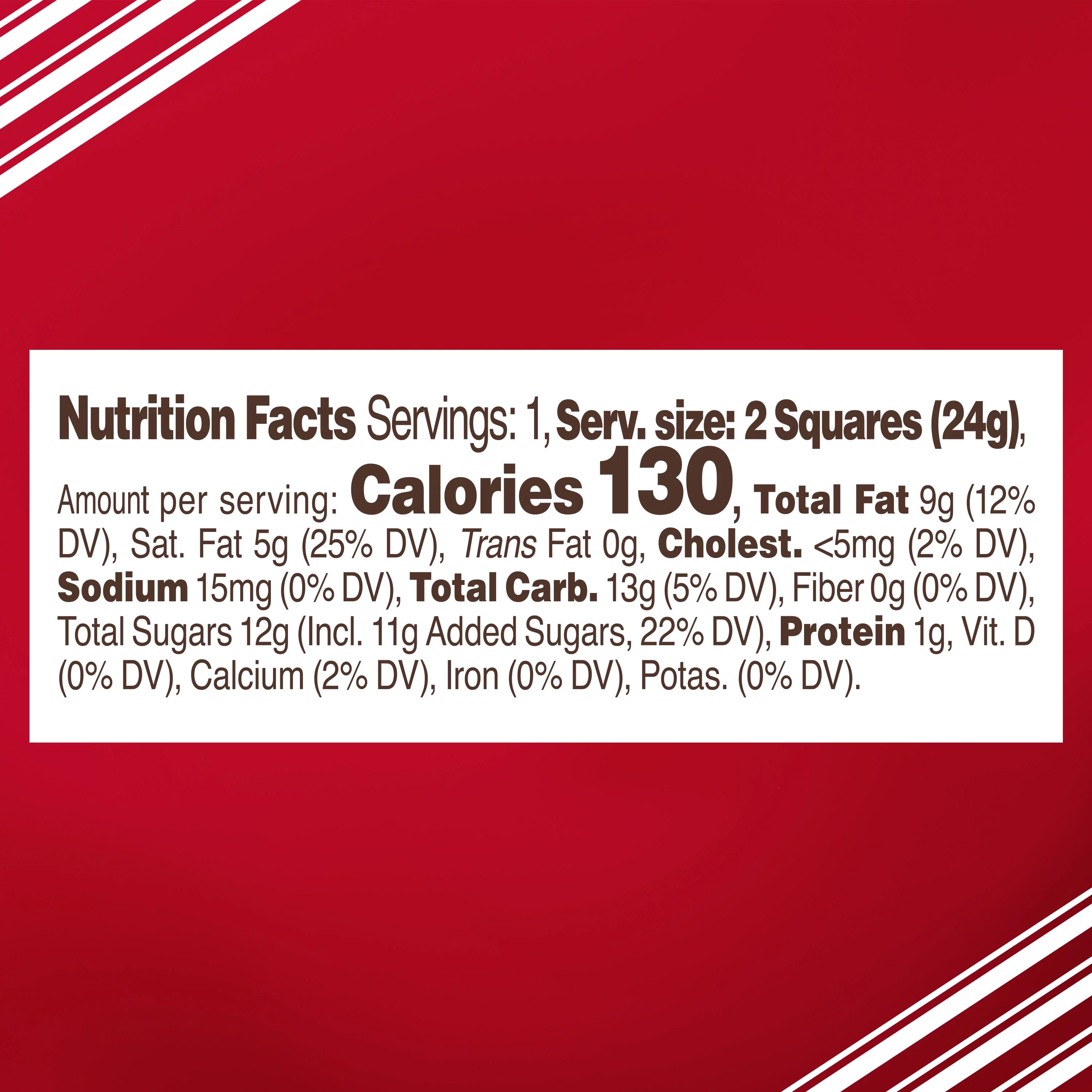 Ghirardelli Peppermint Bark Chocolate Squares, 0.83oz Bag