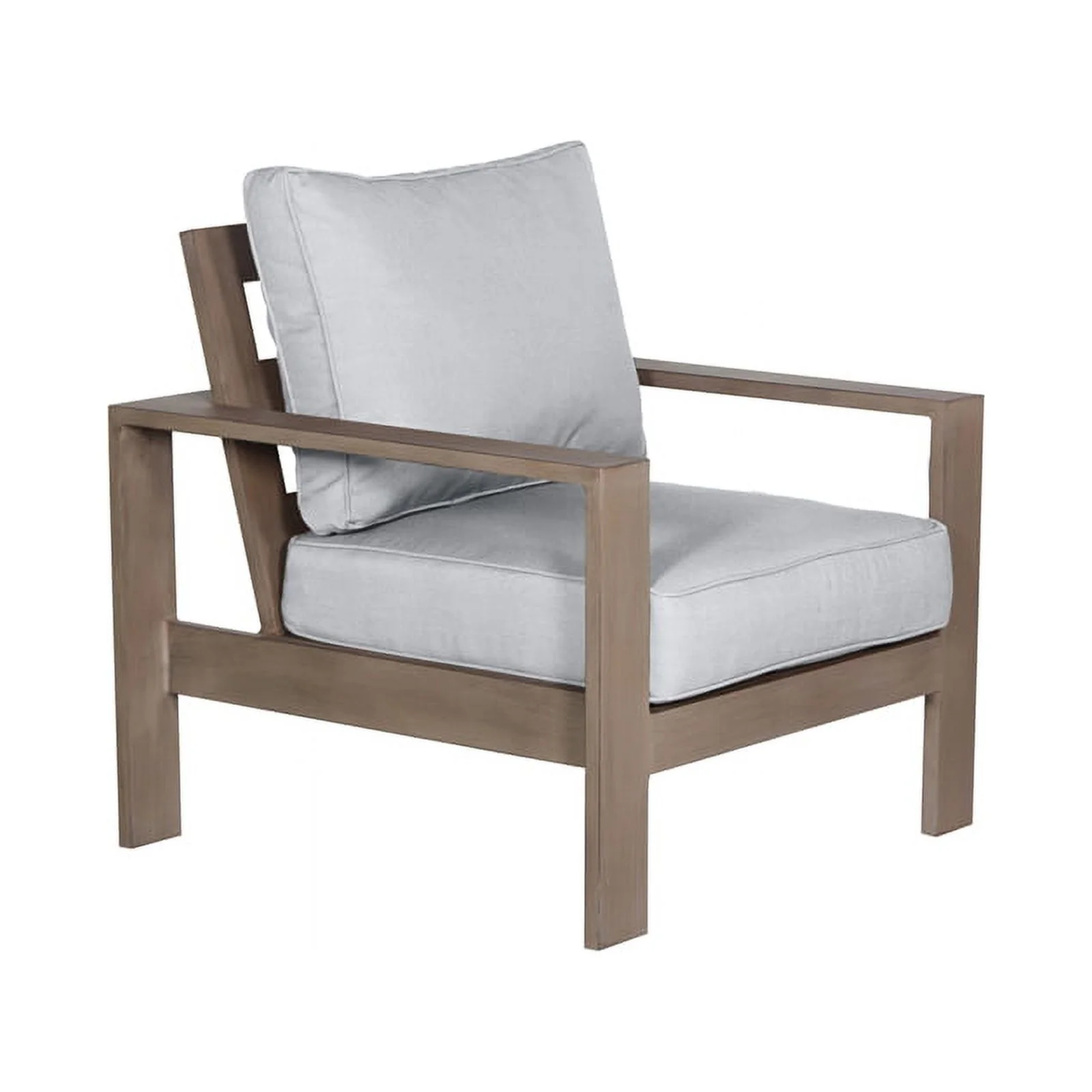 Aruba Aluminum Frame Club Chair with Sunbrella Cushion in Handpainted Taupe