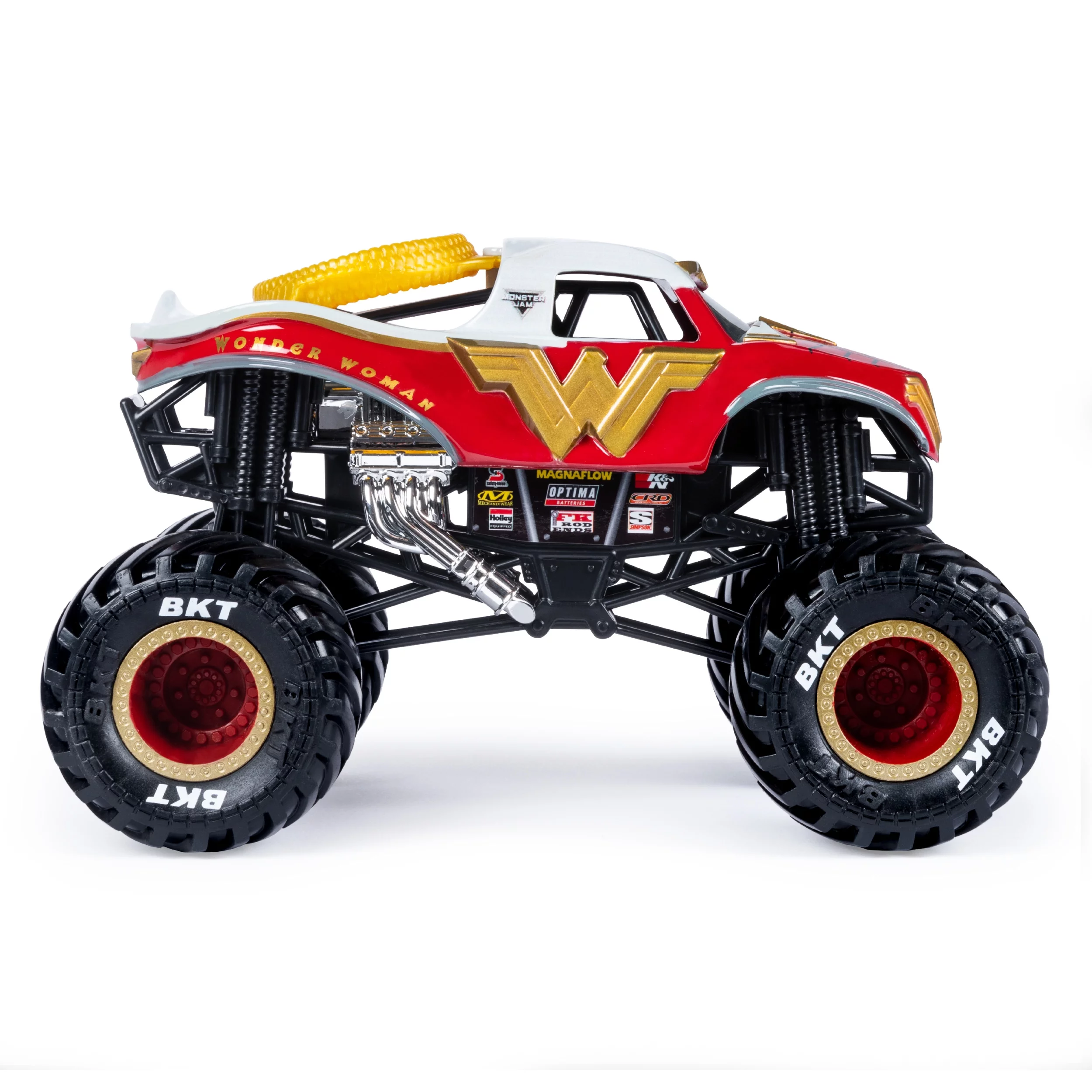 Monster Jam, Official Wonder Woman Monster Truck, Die-Cast Vehicle, 1:24 Scale