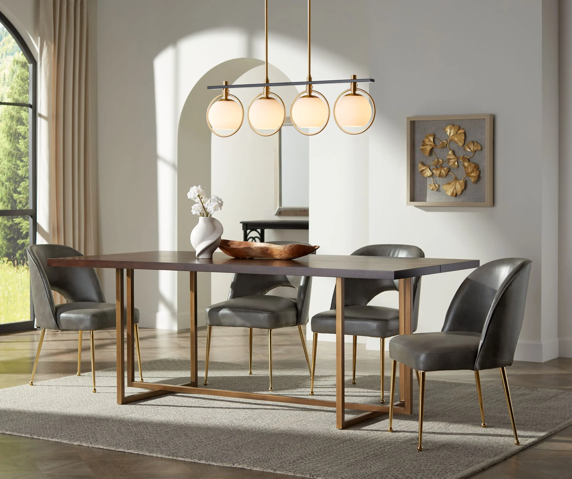 Dahlia Studios Gold Ginkgo Leaf 23 1/2