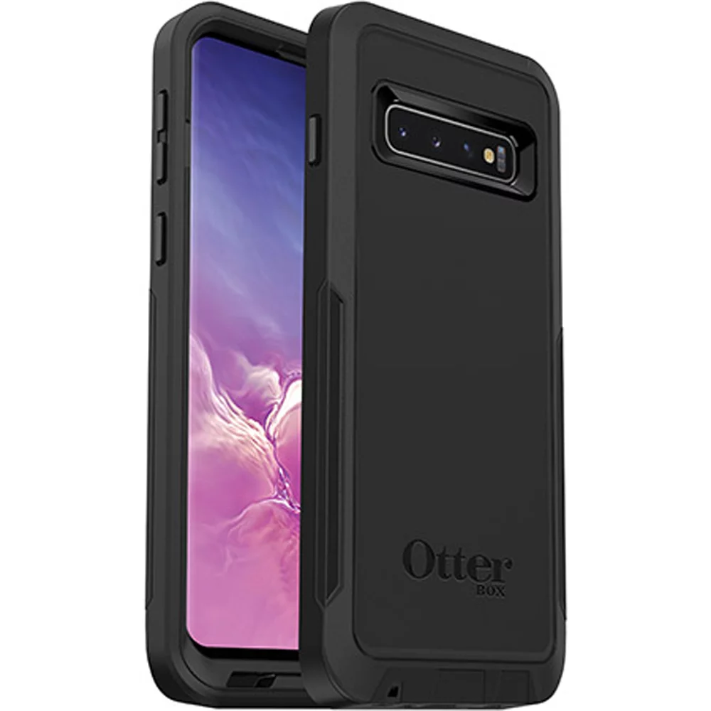 OtterBox Pursuit Series Dust Protection Rubber Case for Samsung Galaxy S10 - Black/Clear