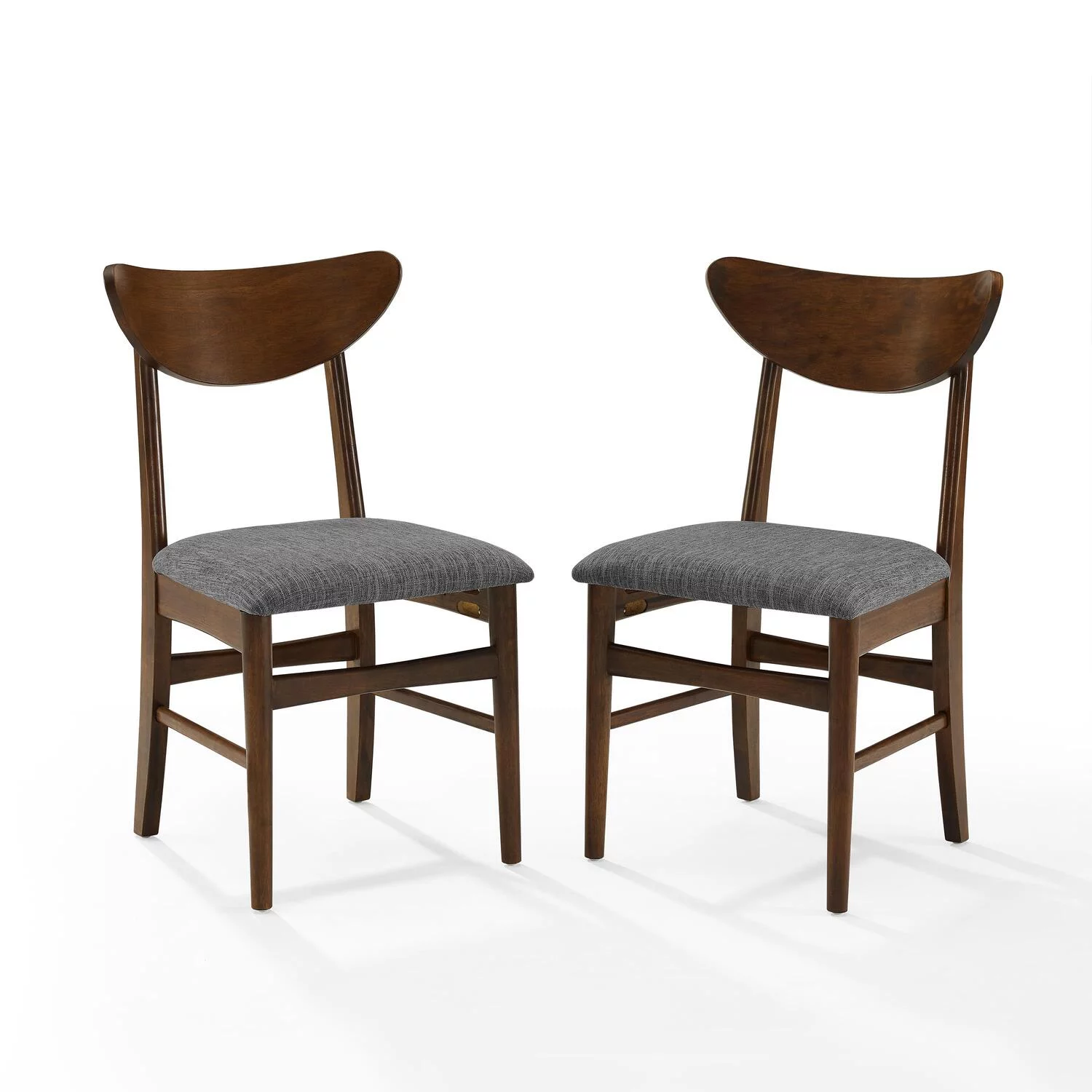 Maykoosh Artisanal Artistry 2Pc Wood Dining Chairs W/Upholstered Seat Mahogany - 2 Wood Back Chairs