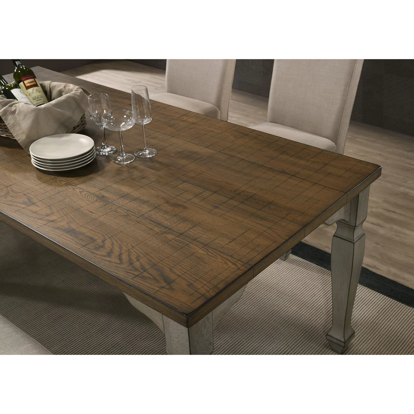 Roundhill Furniture Breda Rectangular Dining Table
