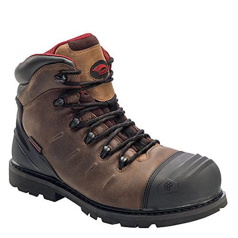 Avengers Men's 6-inch Hammer Carbon Toe Waterproof Work Boots Brown - A7546