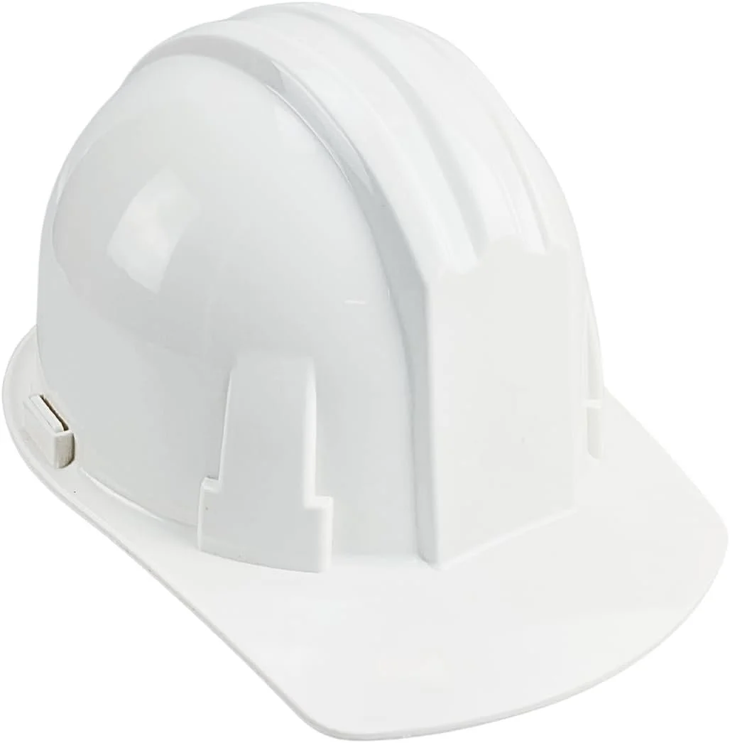 OSHA Approved Adult Sized Hard Hats  Yellow  White  ANSI Z89.1 Certified  Adjustable Strap for Custom Fit  Durable ABS Construction  Soft Padded Front Strap