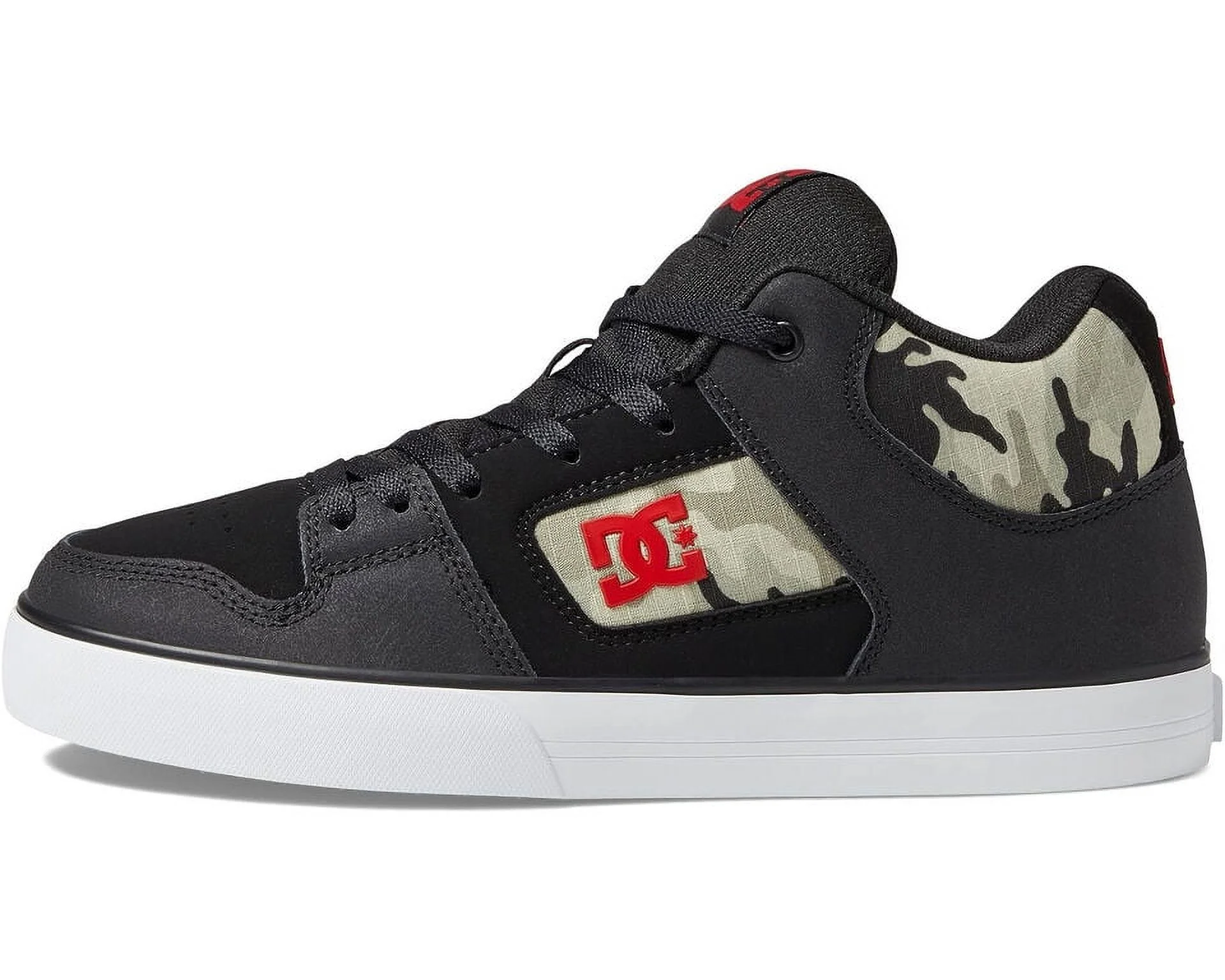 DC PURE MID SKATEBOARD TRAINER SNEAKERS MEN SHOES BLACK/CAMOUFLAGE SIZE 10.5 NEW