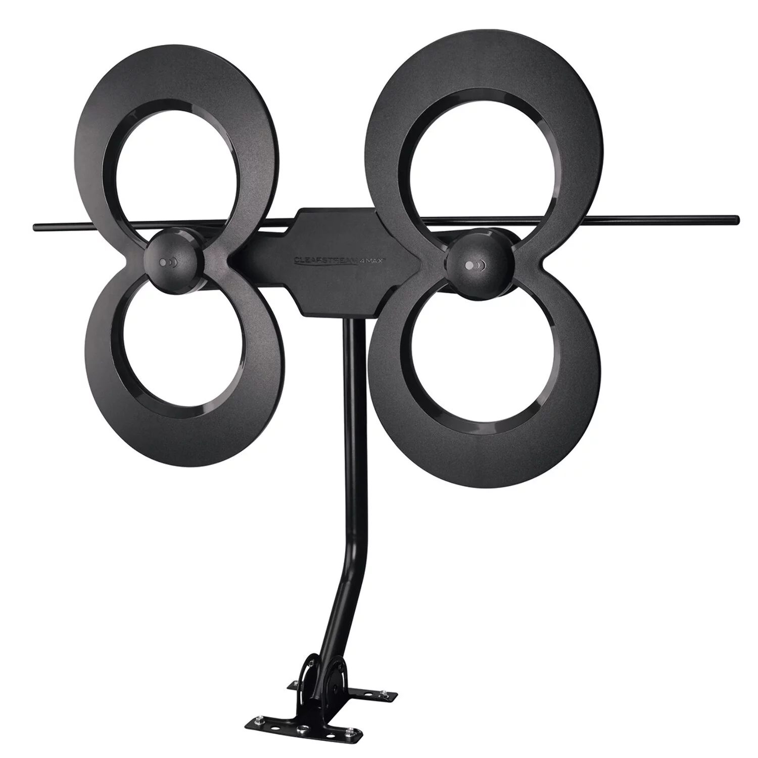 Antennas Direct ClearStream 4MAX COMPLETE Outdoor TV Antenna, Amplifier, Mast, 30' Cable, Splitter