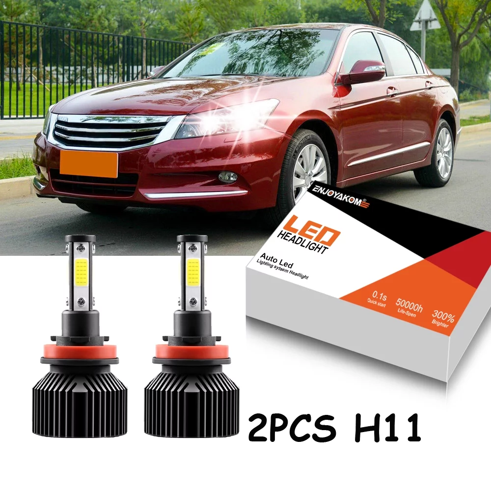 Pair H11 LED Headlight Bulbs H8 H9 Low Beam For Cadillac SRX 2010-2016 6000K Super Bright White