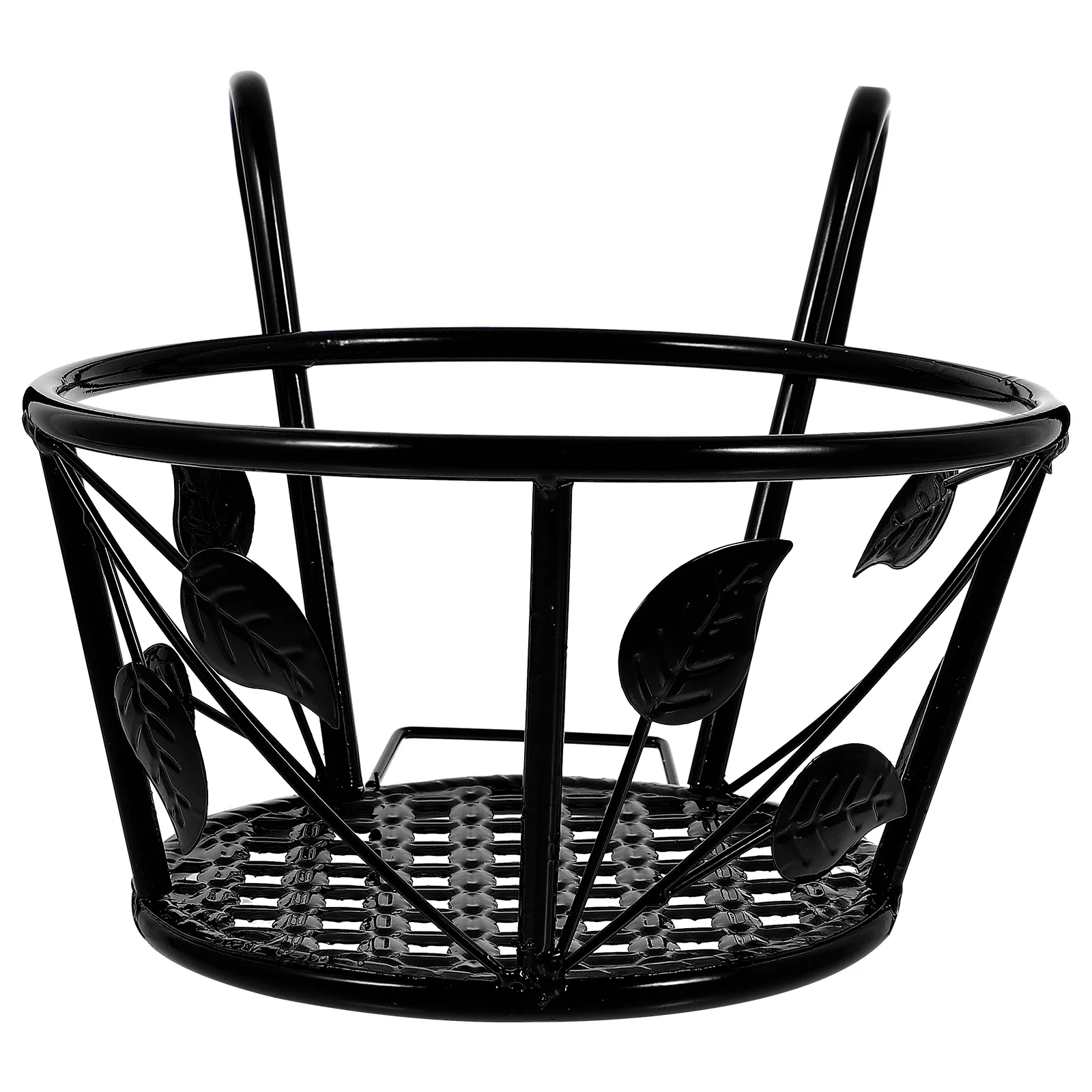 Qumonin Black Balcony Hanging Flower Rack Railing Planter Stand