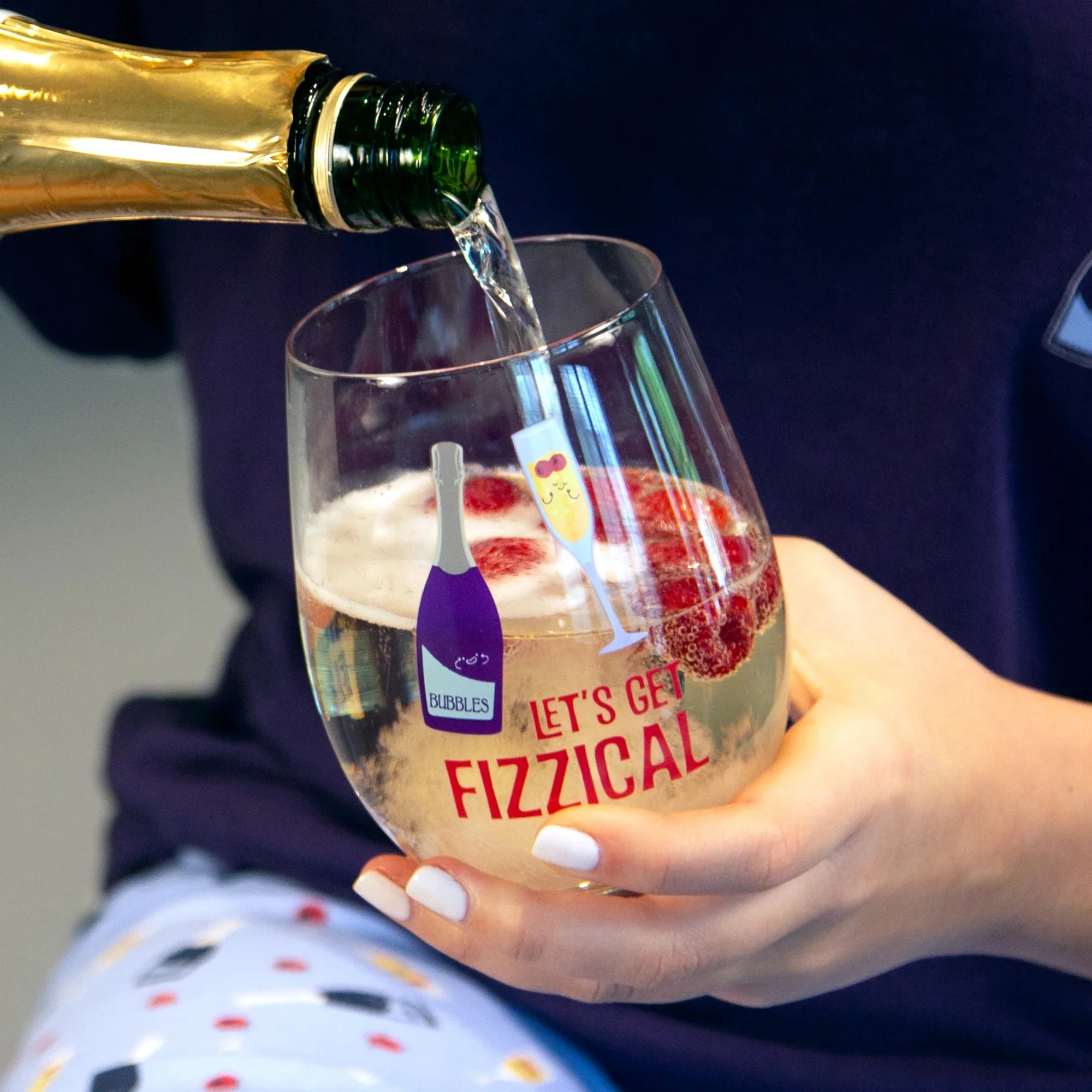 Fizzical - 18 oz Stemless Wine Glass
