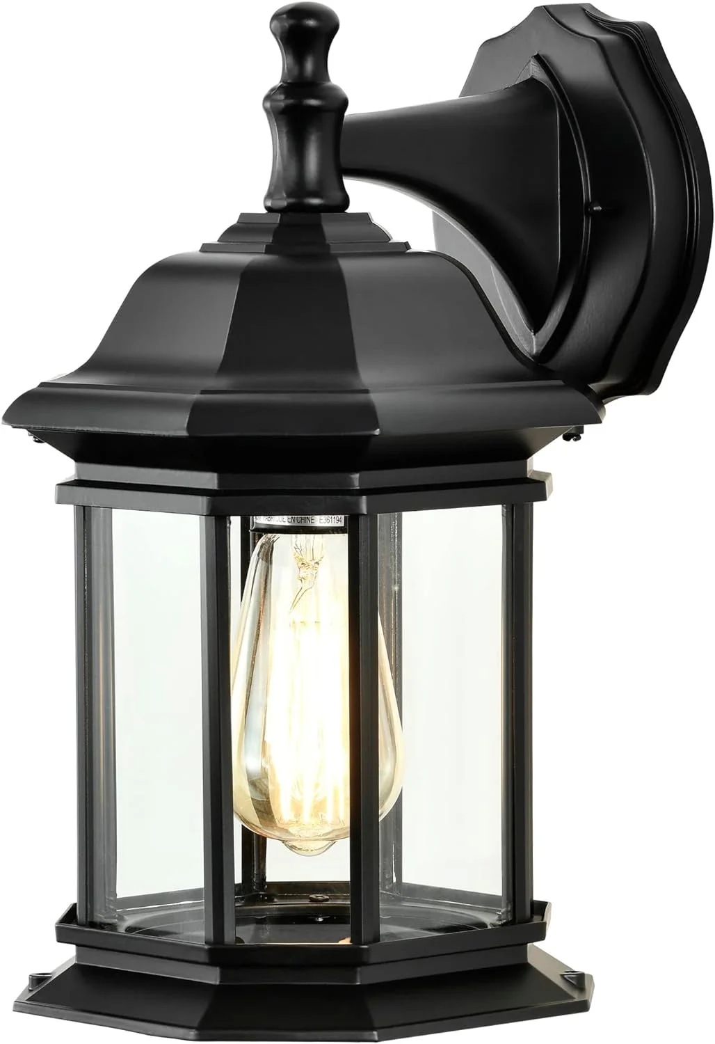 60/6118 Hopkins 1-Light Outdoor Wall Sconce, Matte Black, Large