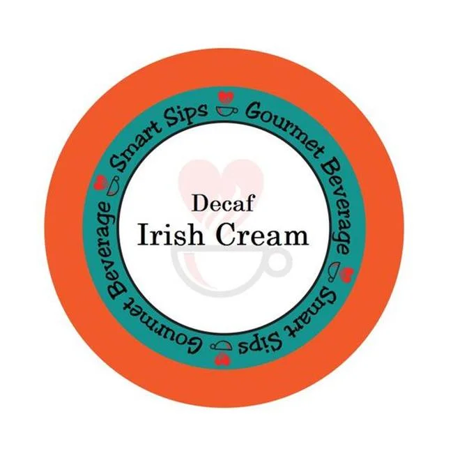 Decaf Irish Cream Flavored Coffee 72 Single Serve Cups Compatible with All Keurig K-cup Brewers