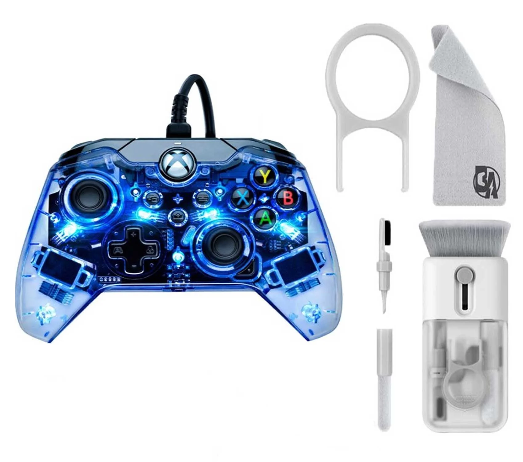 Pre-Owned Afterglow - Wired Controller for Xbox Series X│S - Multi With Cleaning Electric kit Bolt Axtion Bundle (Refurbished: Like New)