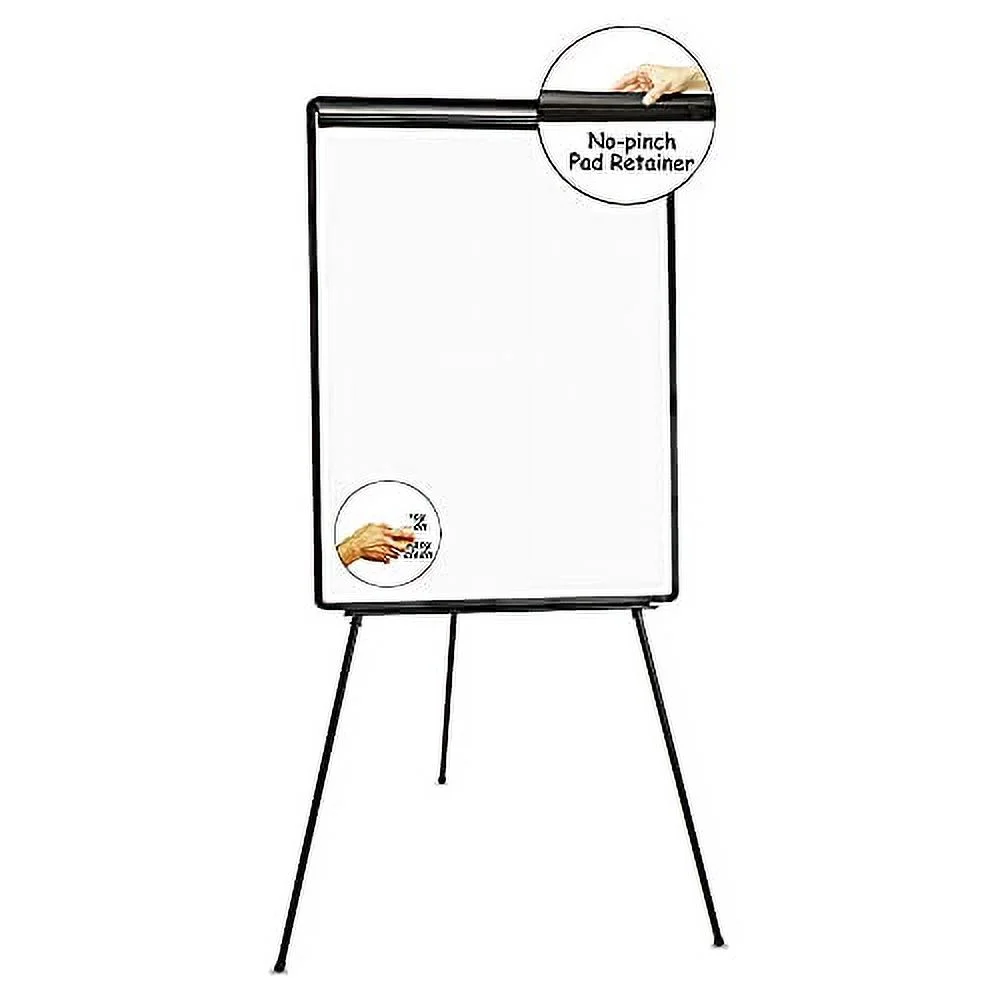 Universal UNV43032 29 in. x 41 in. Tripod-Style Dry Erase Easel - White/Easel