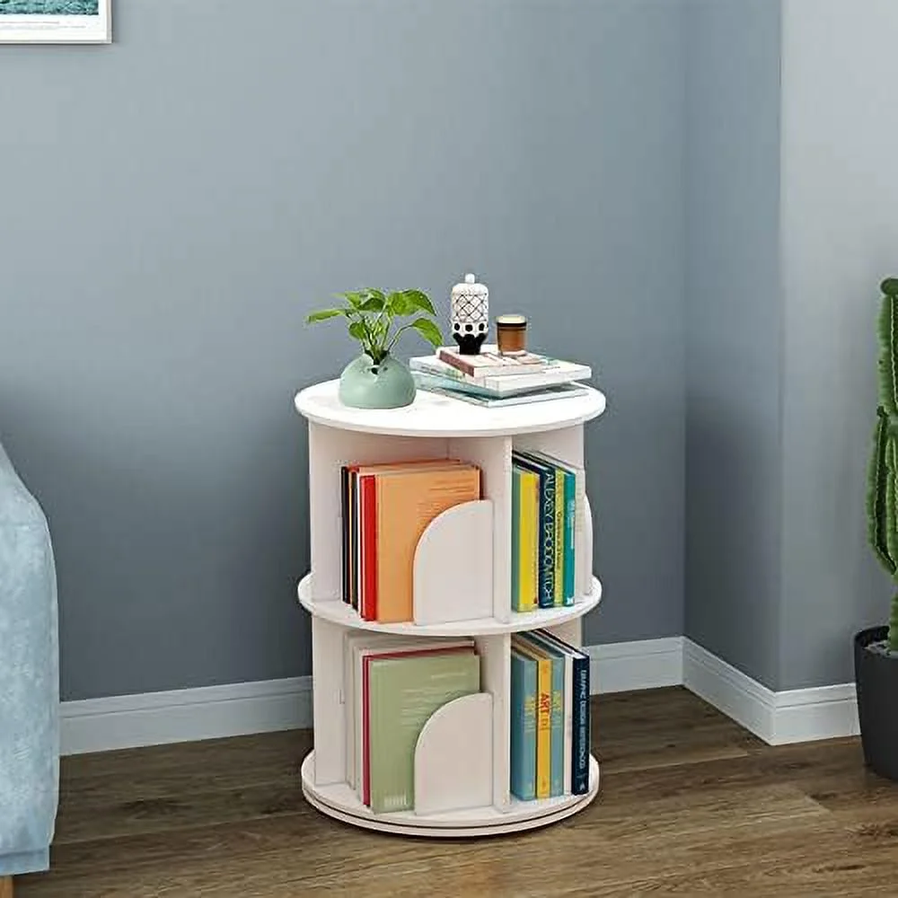 SQHJV Rotating Bookshelf  Rotating Bookshelf Tower for  Adults  Revolving Bookcase 5 Tier   Display Spinning Bookshelf Tower or Bedroom  Living Room  Study Room  Small Space(5 Tier)