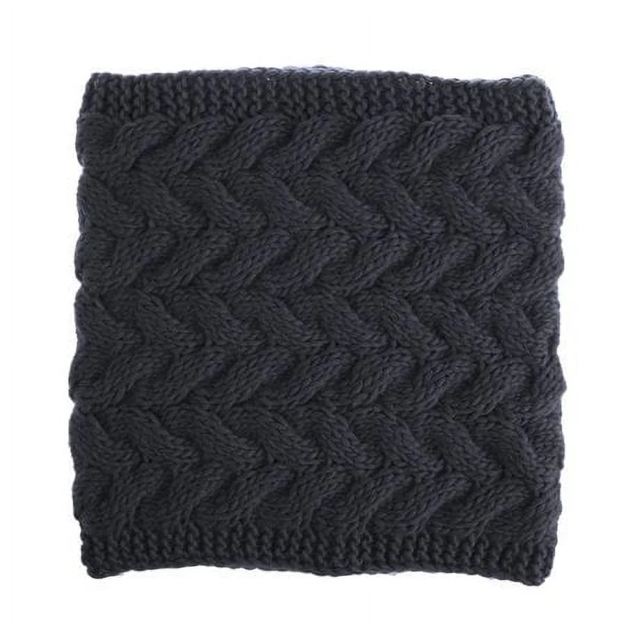 Viworld Women Winter Beanie Hat Scarf Set Thick Knitted Skull Cap Hats with Neck Warmer Set