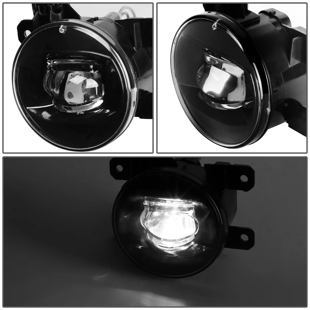 DNA Motoring FL-ZTL-224-CH For 2006 to 2014 Suzuki Grand Vitara/SX4 Sedan Pair Bumper Driving LED Fog Light Lamp Clear Lens 07 08 09 10 11 12 13