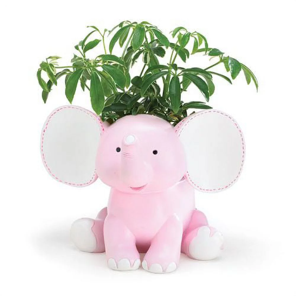 Burton & Burton Pink Sissy Elephant Planter