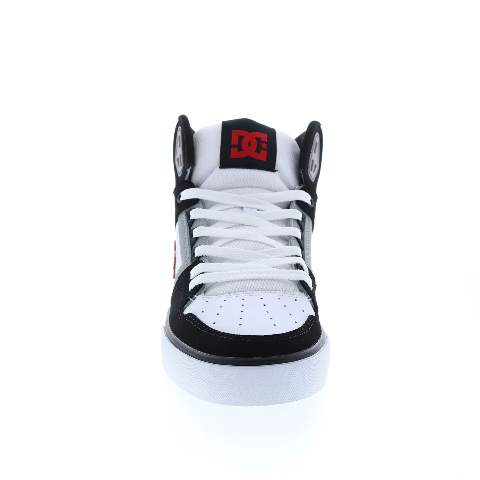 DC Men's Pure High-Top Shoes - Black/White/Red - 12