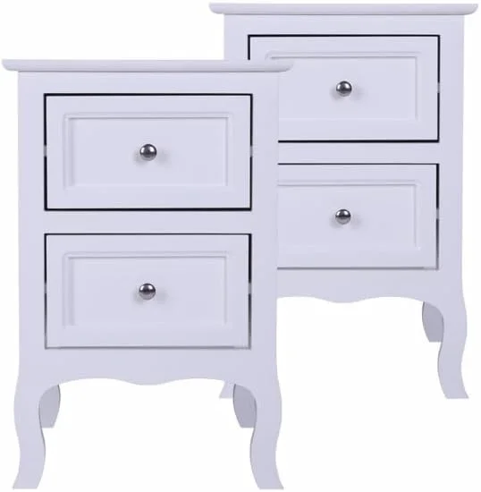 HOOMHIBIU MDF Wood Simple 4-Drawer Dresser White