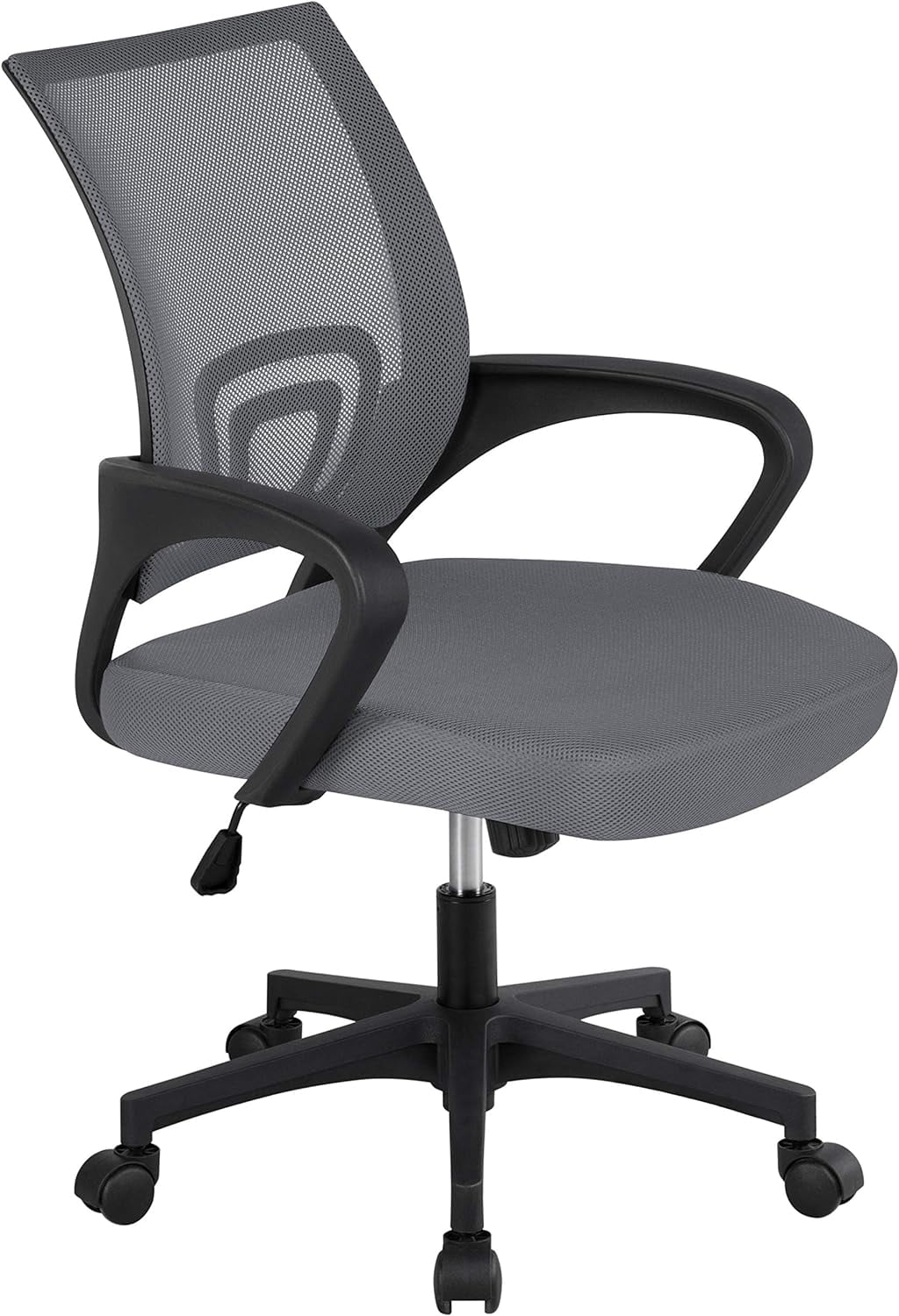 Executive Desk Chair Ergonomic Mesh Back Office Chair Adjustable Work Chair With Lumbar Support And Swivel Rolling Wheels For Home Office Study, Dark Grey