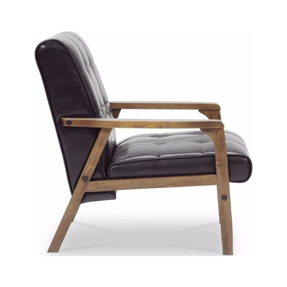 Baxton Studio Mid-Century Masterp Club ChairBrown