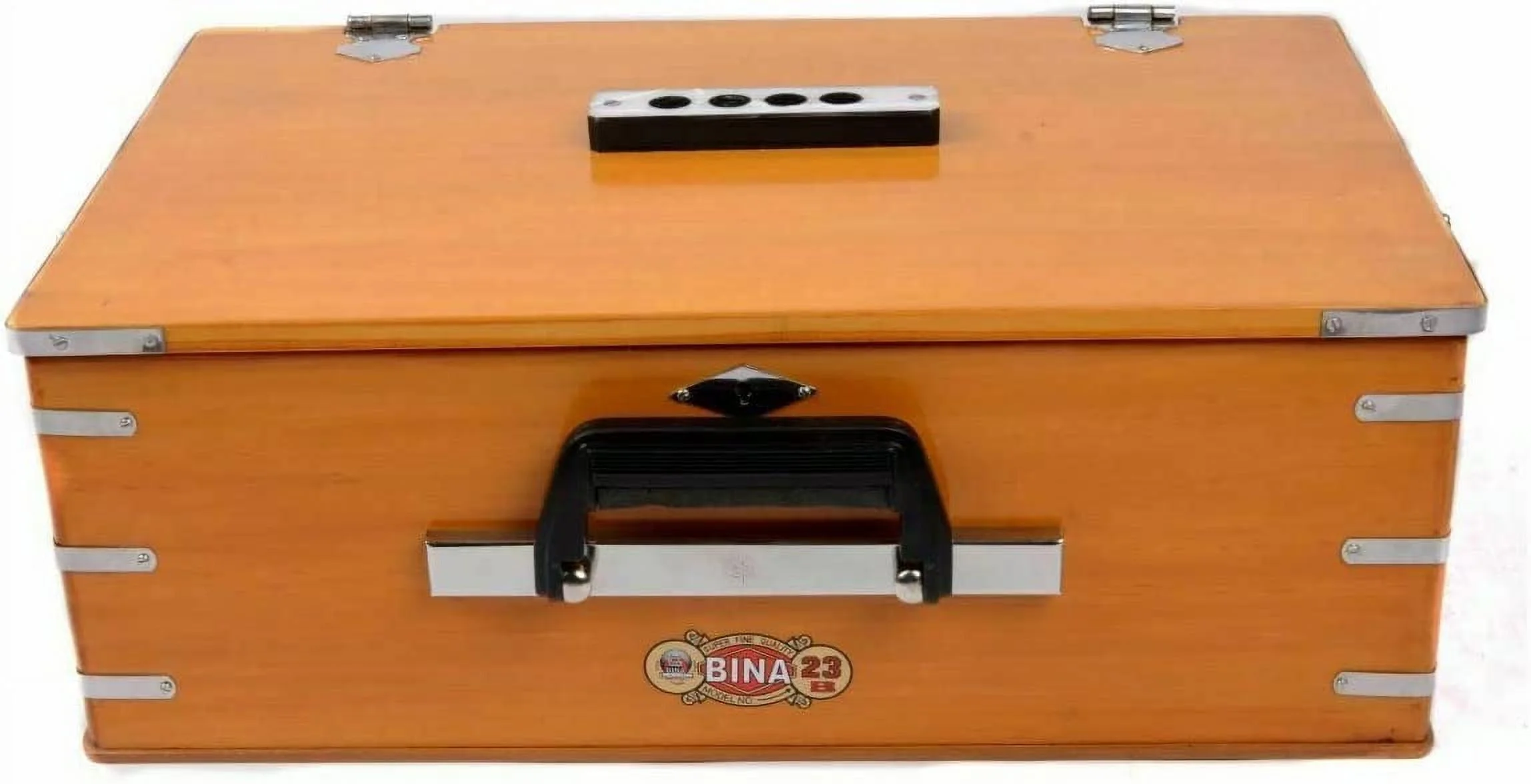 Naad Octaves Double Reeds 4 Stopper double Bellow 32 Keys Harmonium