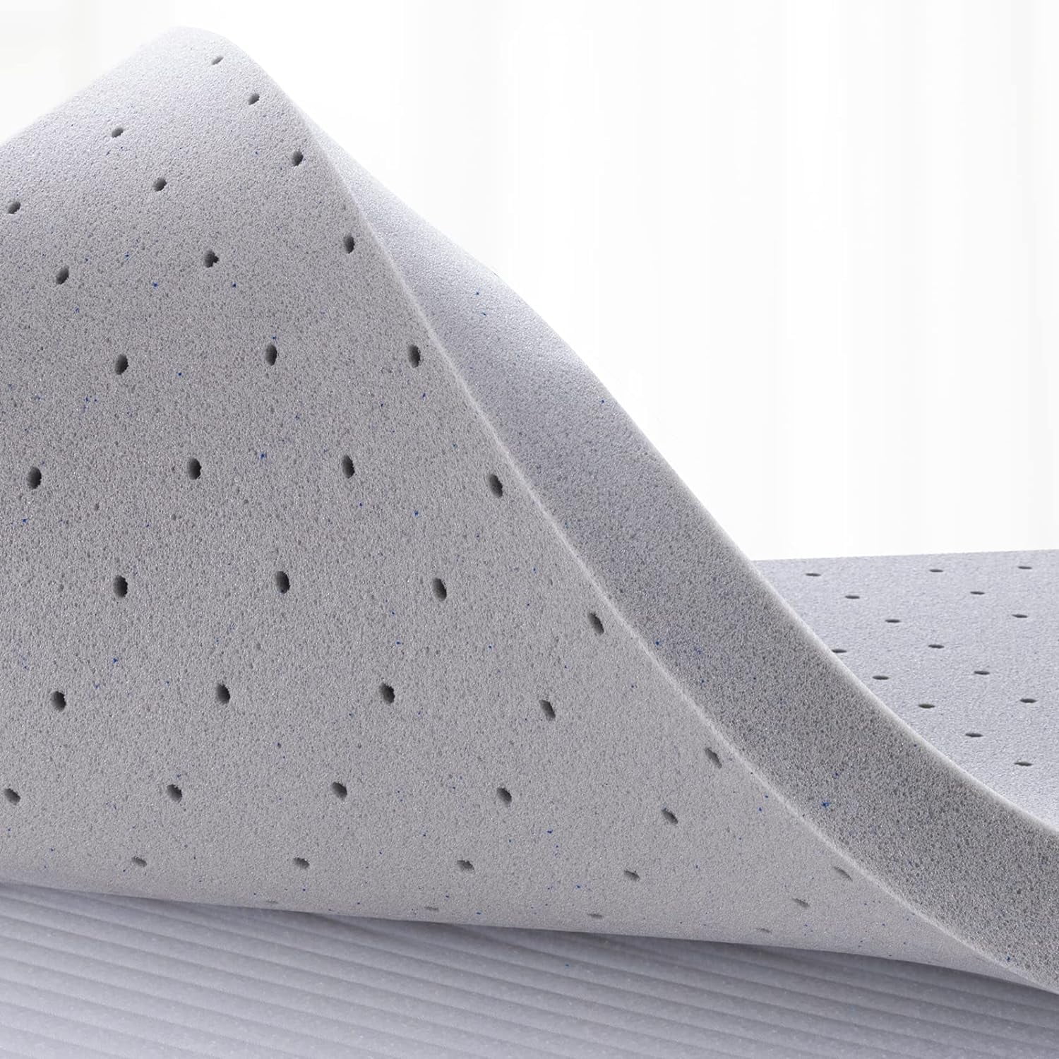 YANRUI 2 Inch Mattress Topper Queen - Gel Memory Foam Mattress Topper Bamboo Charcoal Bed Topper for Soft & Cooling Sleep and Pressure Relieve, CertiPUR-US Certified