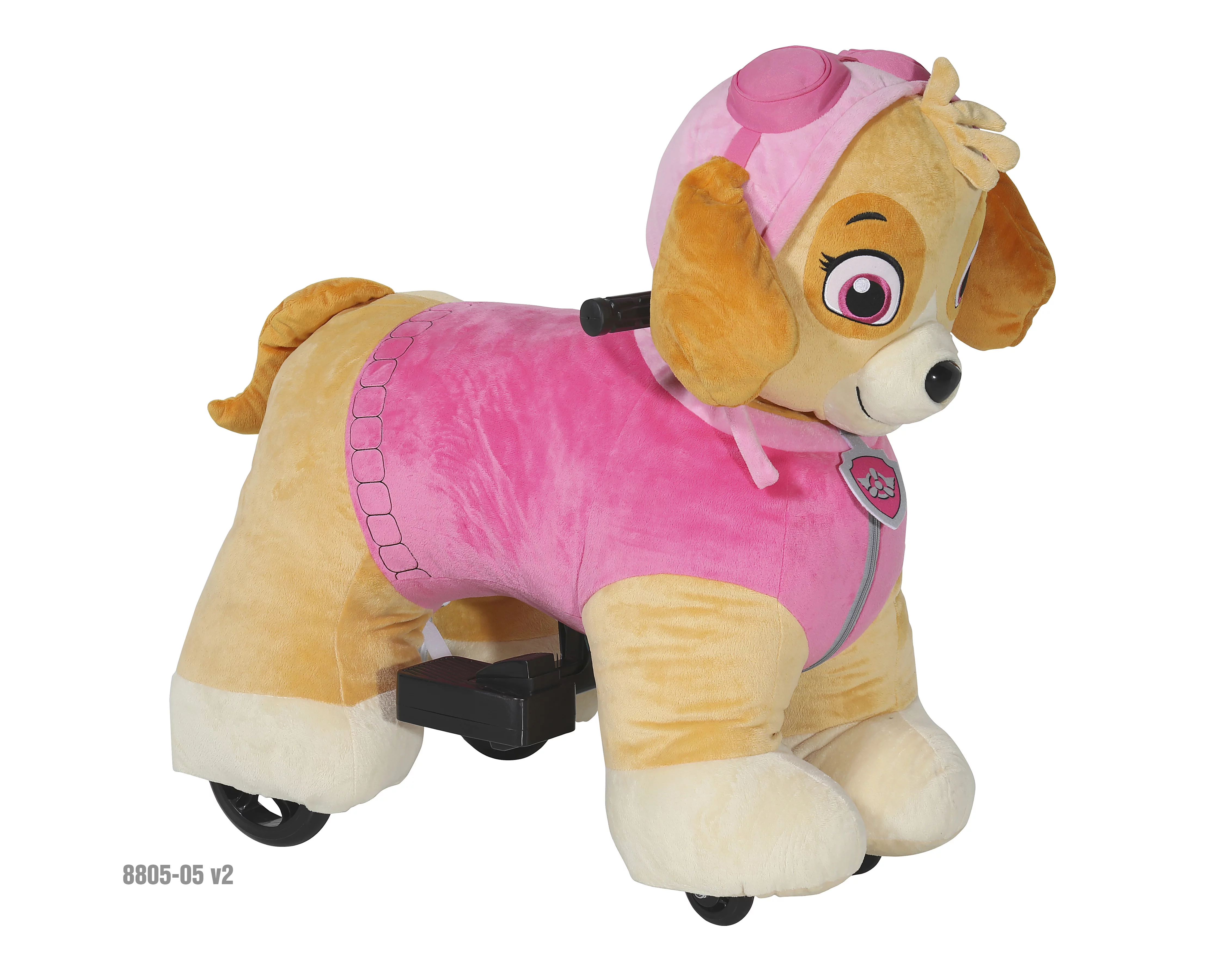 Paw Patrol 6 Volt Plush Skye Ride-on with Pup House Included by Dynacraft!