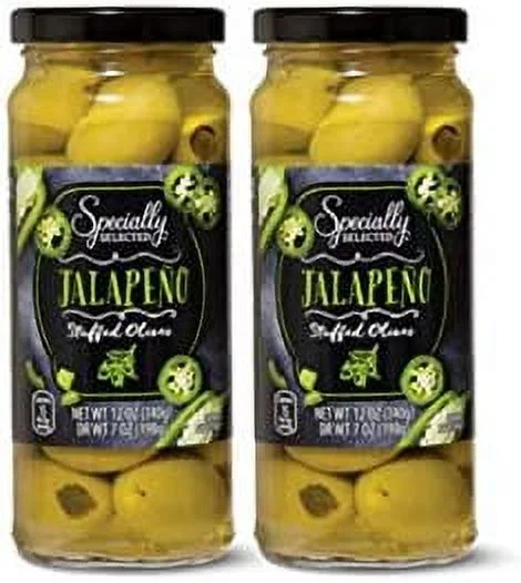 Specially Selected Jalapeño Stuffed Queen Olives - 2 Count (7 Oz.)