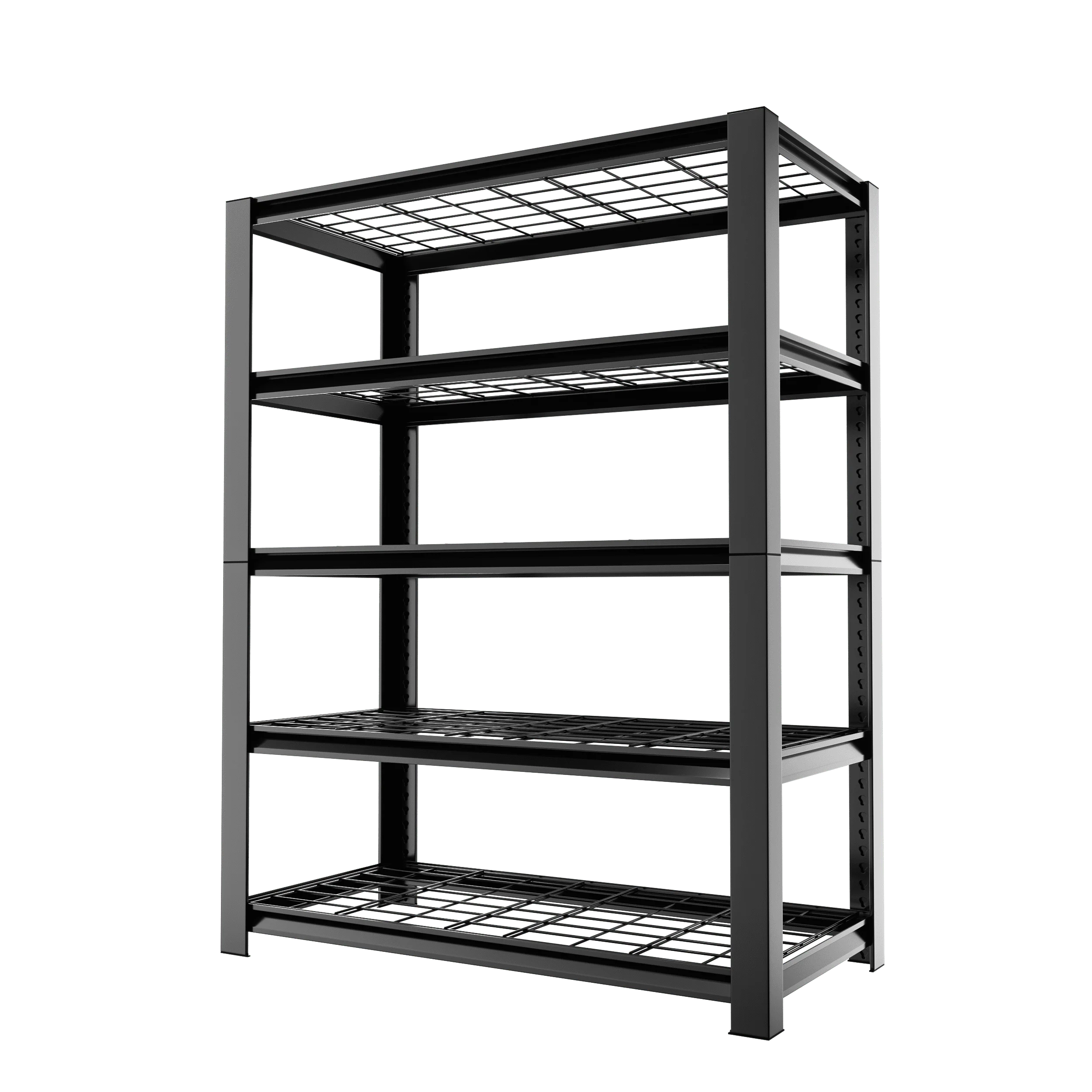 Storage Shelves Heavy Duty Shelving Units, 5 Tier Shelving Unit Changeable Into 2 Utility Shelf, Double Layer Column Adjustable Shelves ,490 Lbs Load Capacity Per Shelf-72