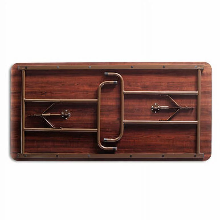 Alera ALEFT727230BK Rectangular Wood Folding Table - Black