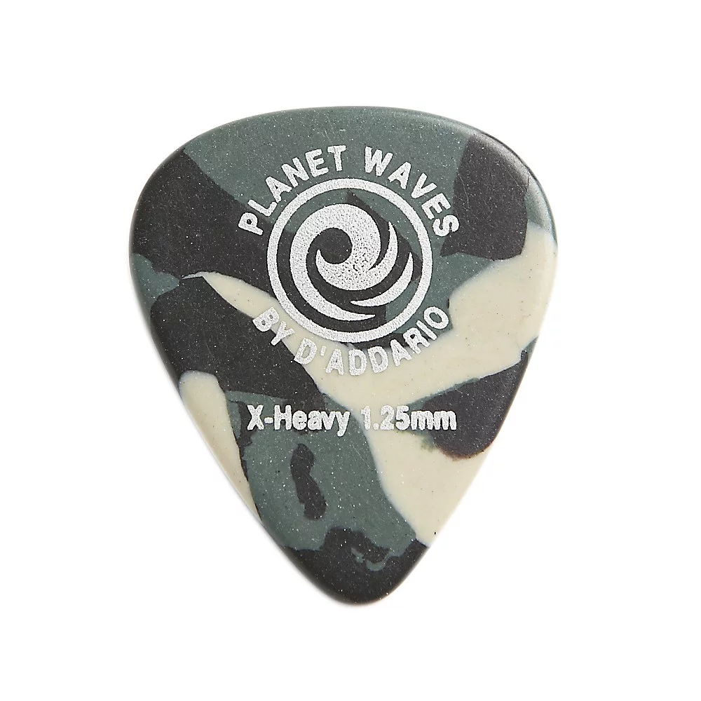 D'Addario Planet Waves Camouflage Celluloid Guitar Picks Extra Heavy 10 Pack
