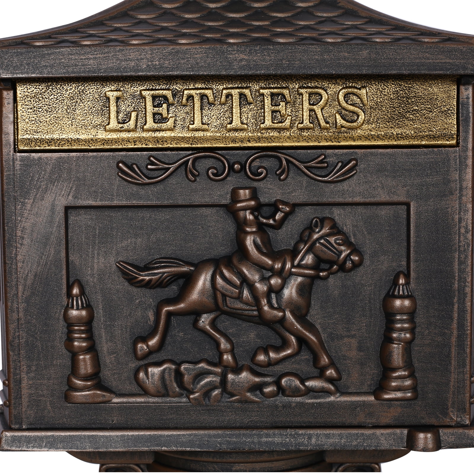 Cast Aluminum Mail Box,Postal Box , Mailbox Color Bronze