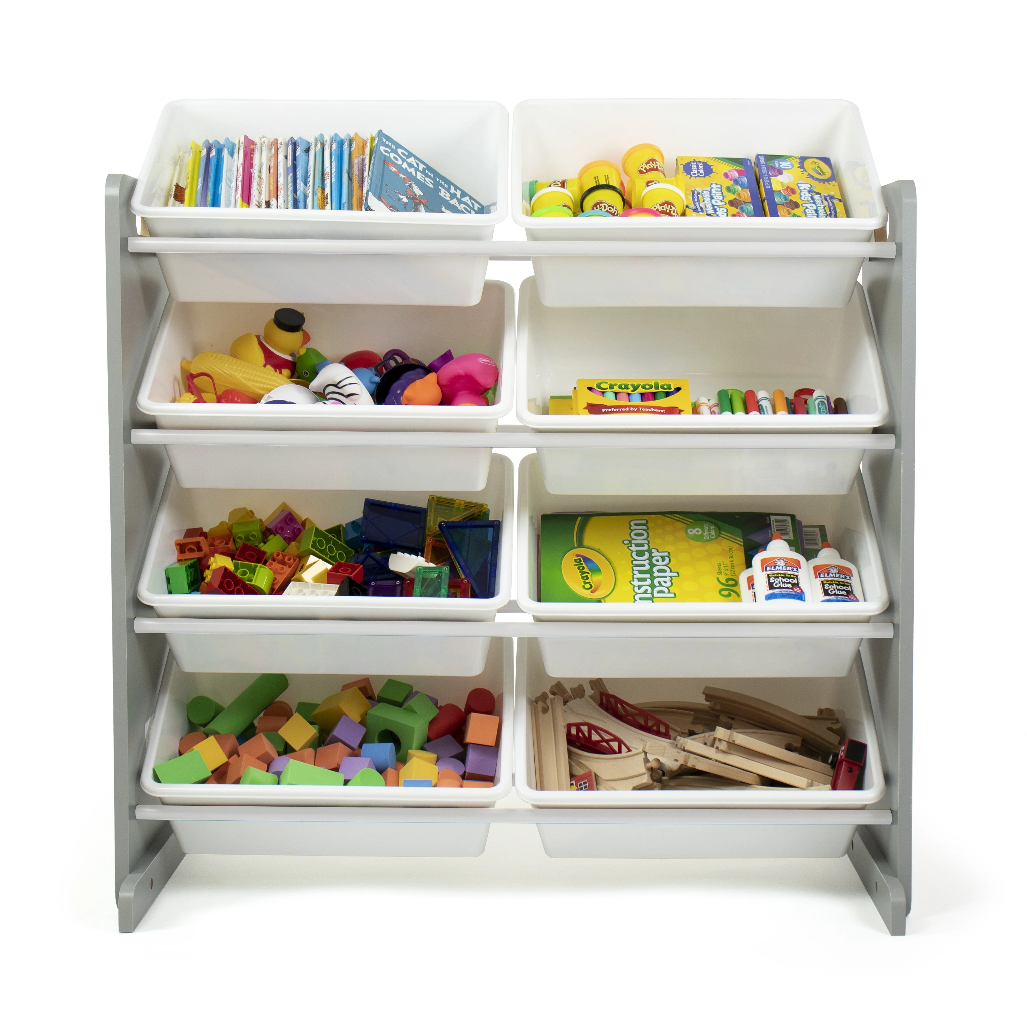 Humble Crew Toy Storage Organizer with 8 SuperSized Storage Bins