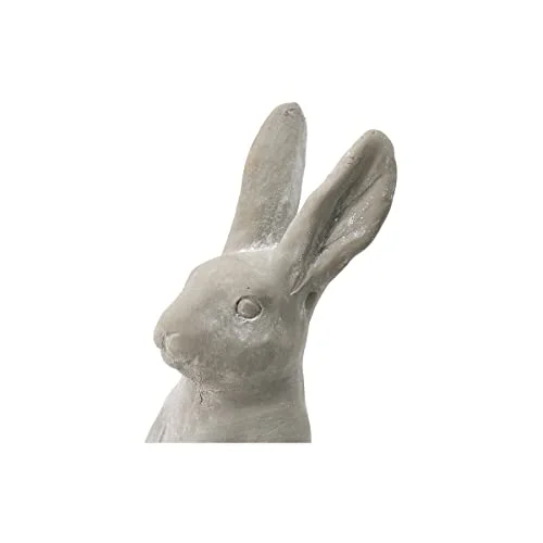 A & B Home Cute Flower Pot Gray Cement Bunny Planter Indoor Outdoor Décor Rabbit Hare Design Herb Garden Succulent Holder 8