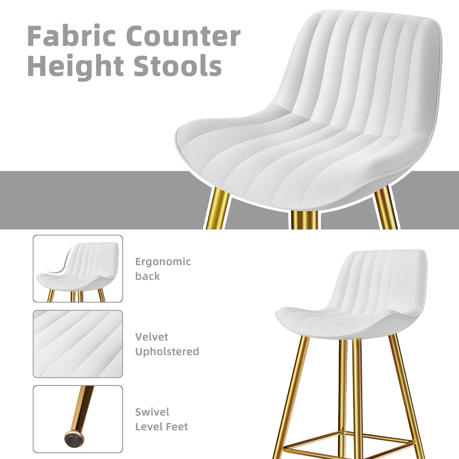 Homezeer Bar Stools Set of 2,  27