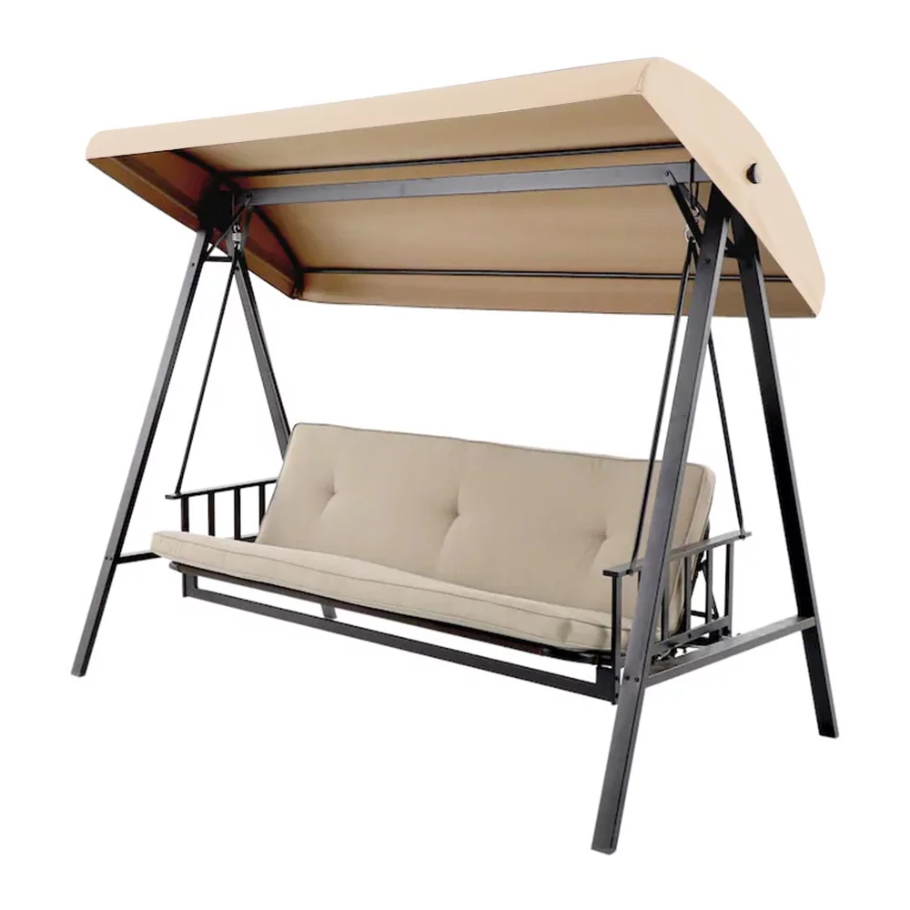 Garden Winds Replacement Canopy Top Cover Compatible with The Brown Track Side Arm Swing - RipLock 350