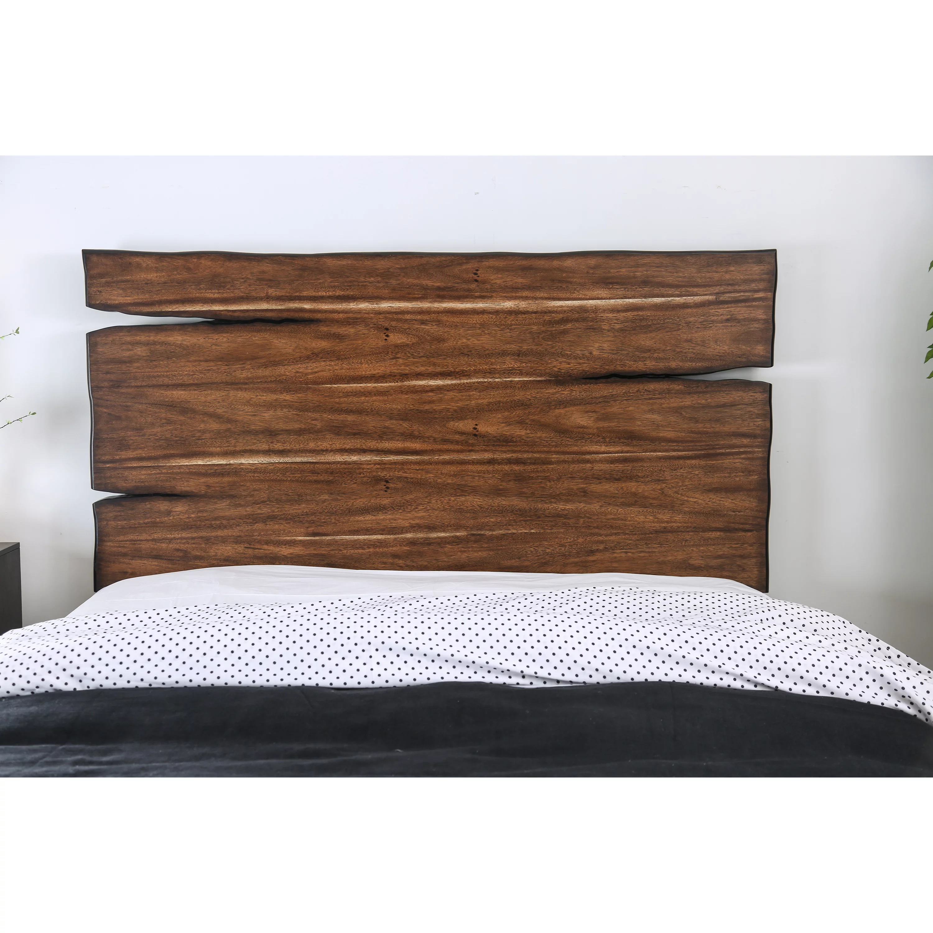 Furniture of America Trippen Panel Bed, Queen, Dark Oak and Dark Walnut