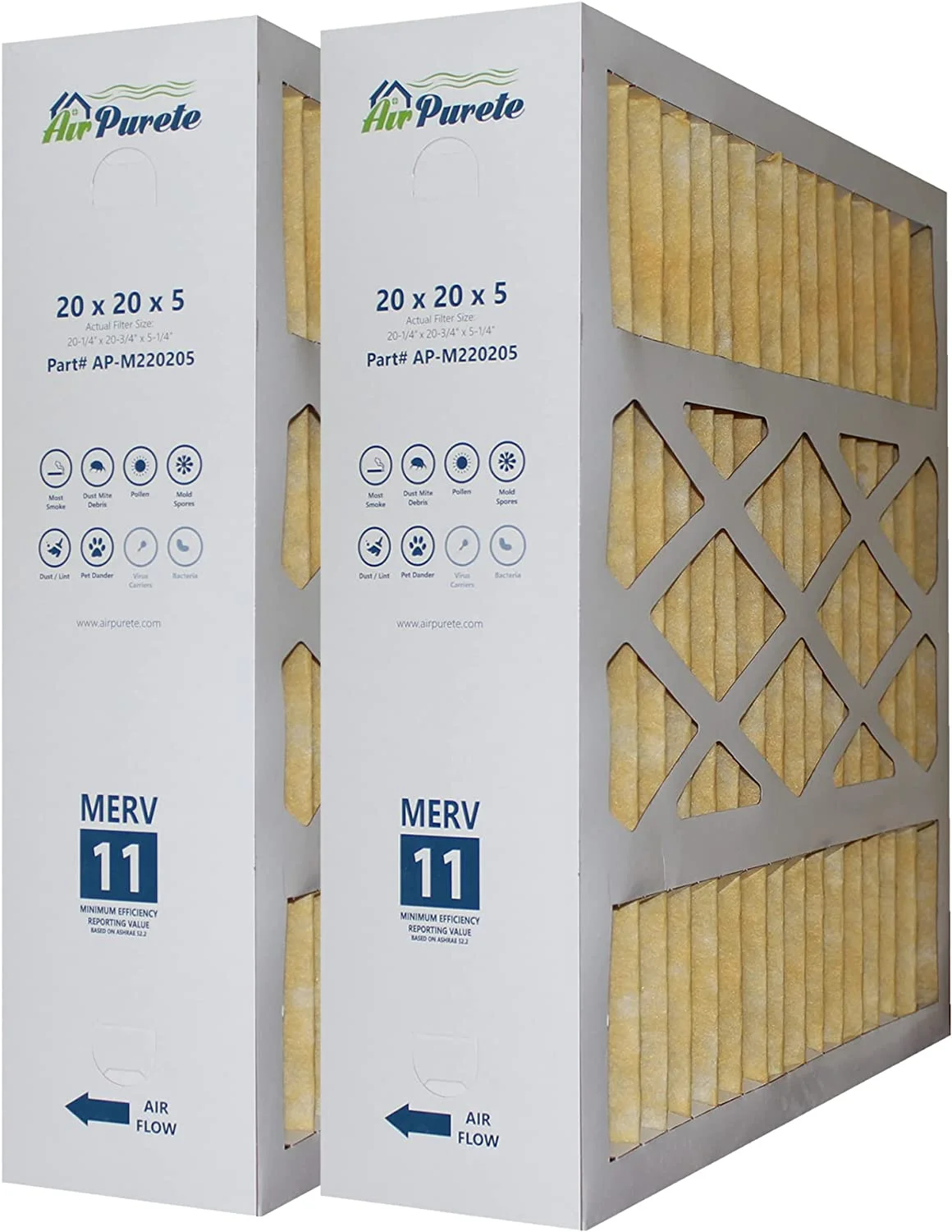 Furnace Filters 20X20x5 -20205 | Replacement For -1056 | Actual Size : 20-1/4