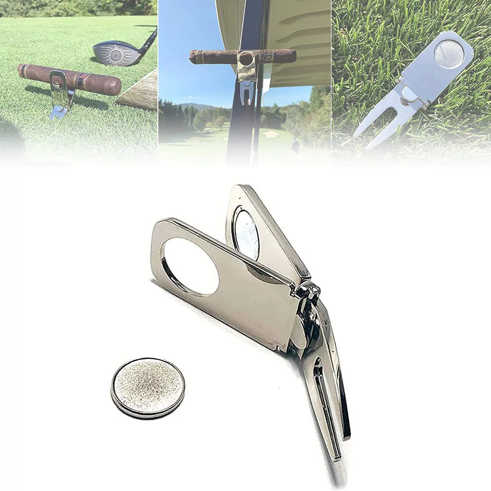 YOHOME Metal Golf Accessories Golf Split Point Tool Golf Stand