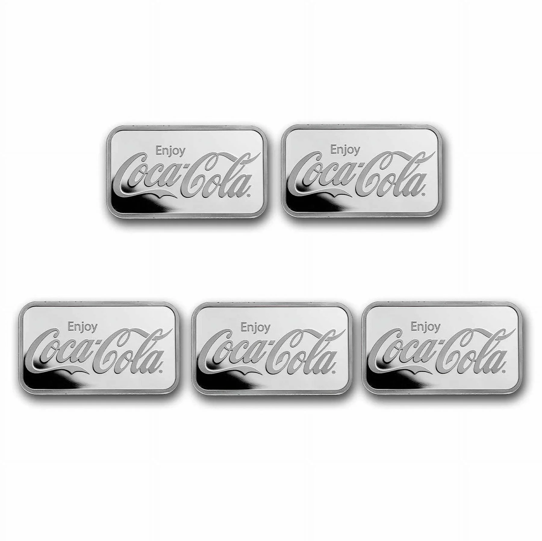 Coca-Cola® 1 oz Silver Struck Bar (Lot of 5) - Walmart