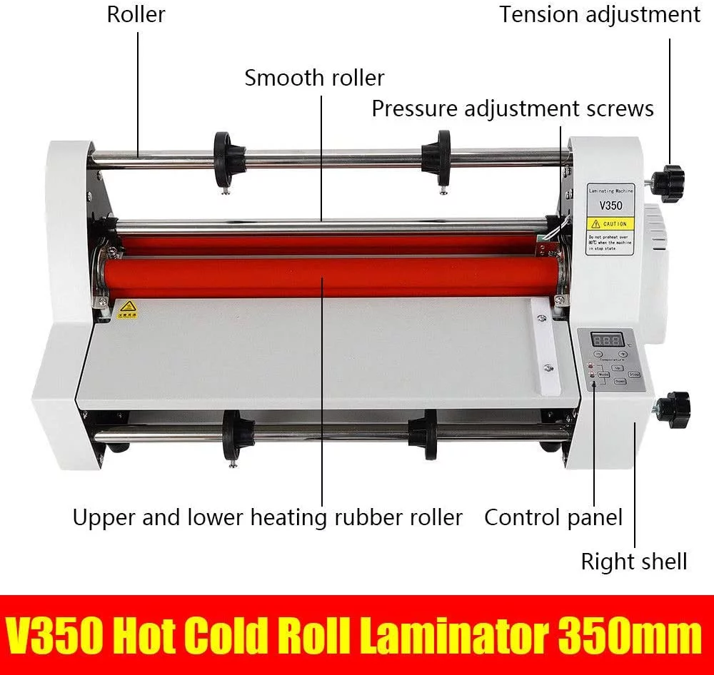 Miumaeov Hot Cold Roll Laminator, 110V 13