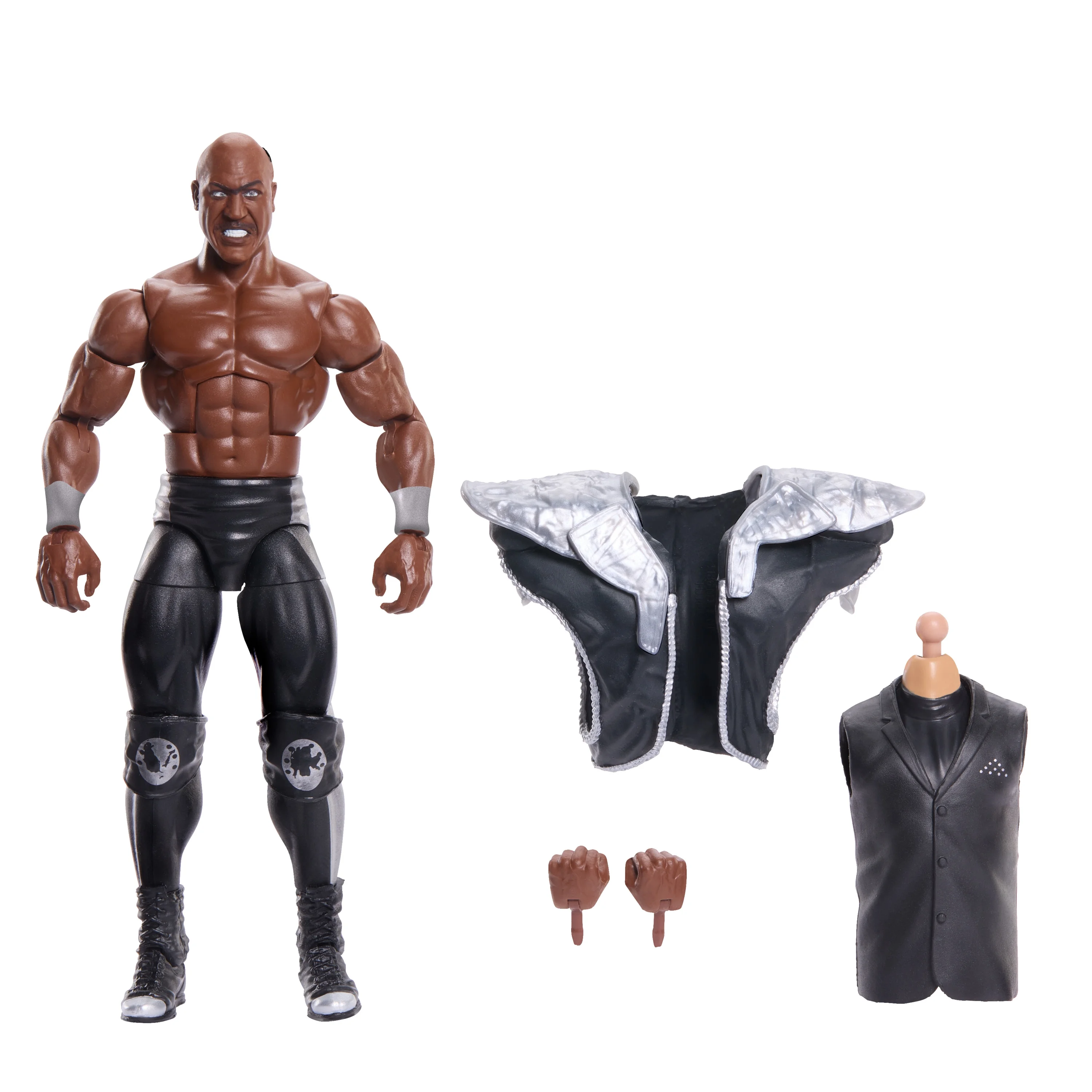 WWE Elite Action Figure SummerSlam Jey Uso with Accessory and Mr. Perfect Build-A-Figure Parts