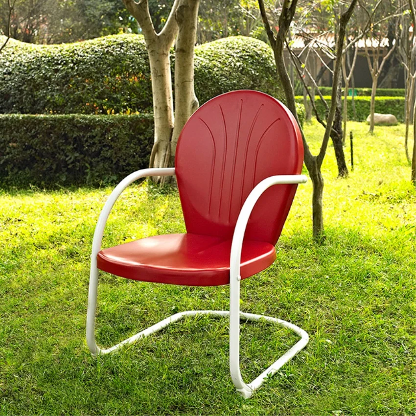 GRIFFITH METAL CHAIR IN RED FINISH