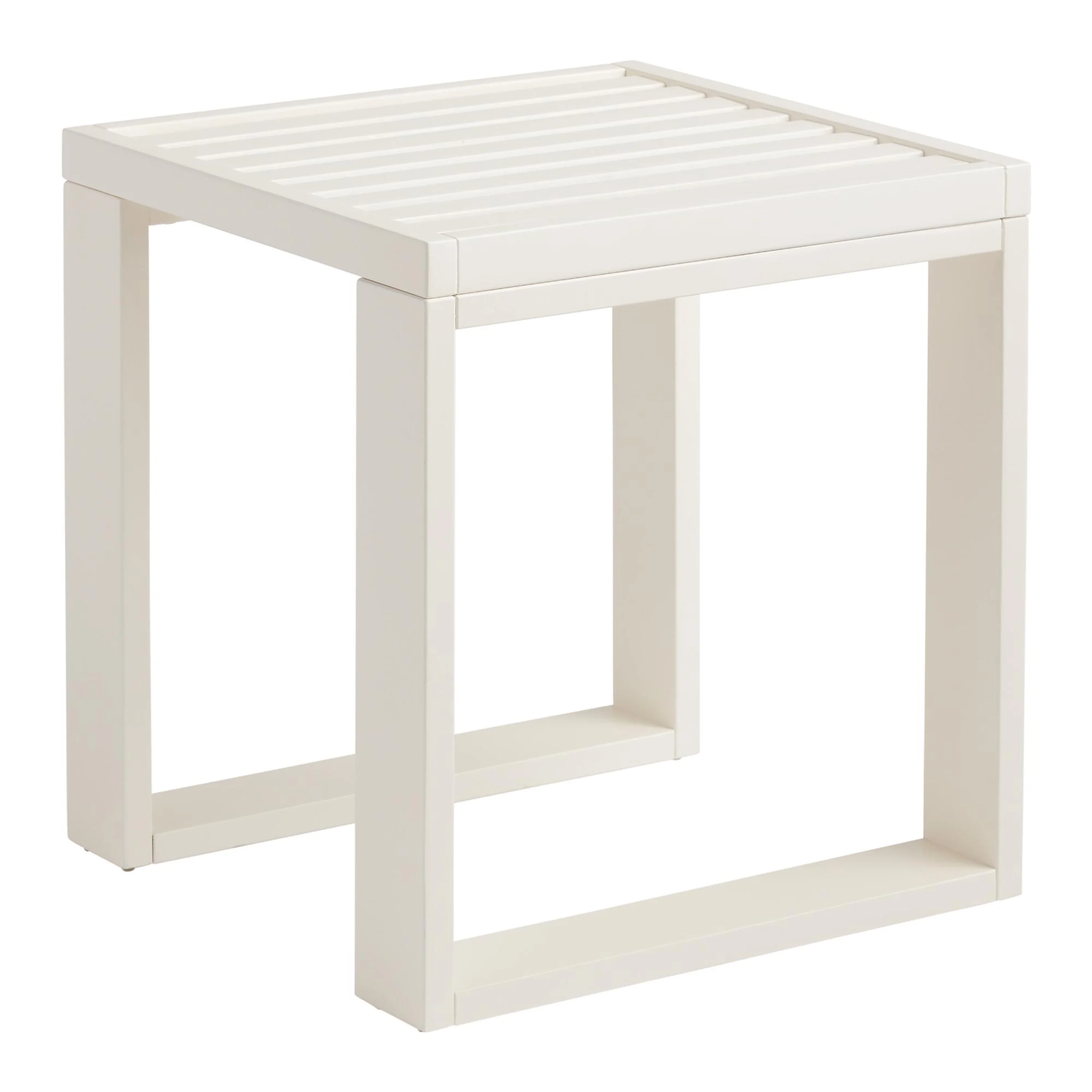 Linon Killick Outdoor Side Table, Antique White
