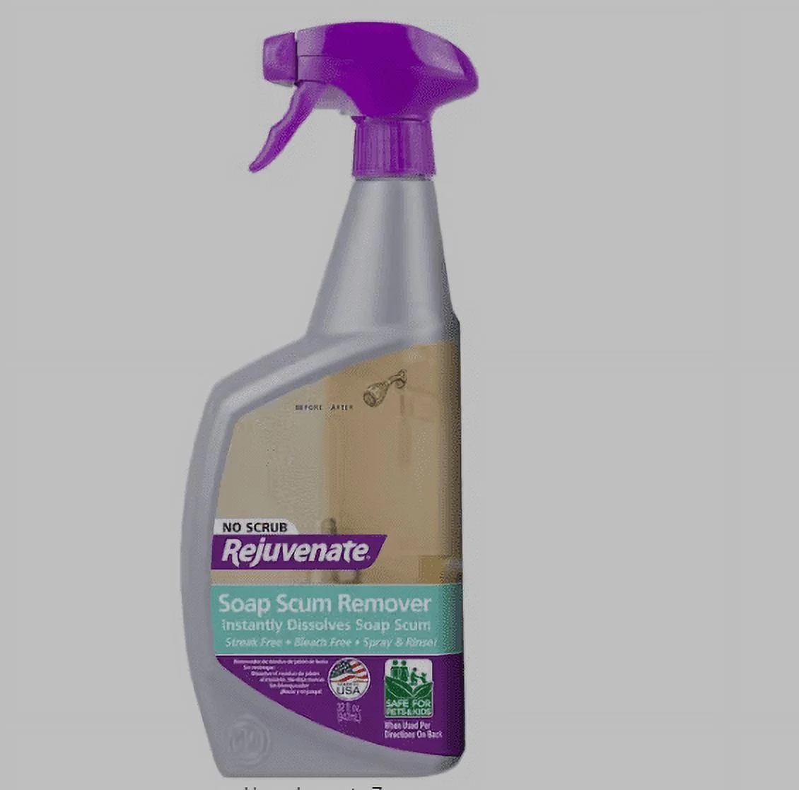 Rejuvenate Scrub Free Soap Scum Tile Cleaners Remover (2 Bottles x 24oz) 24 fl Oz (Pack of 2) 2 Pack Remover