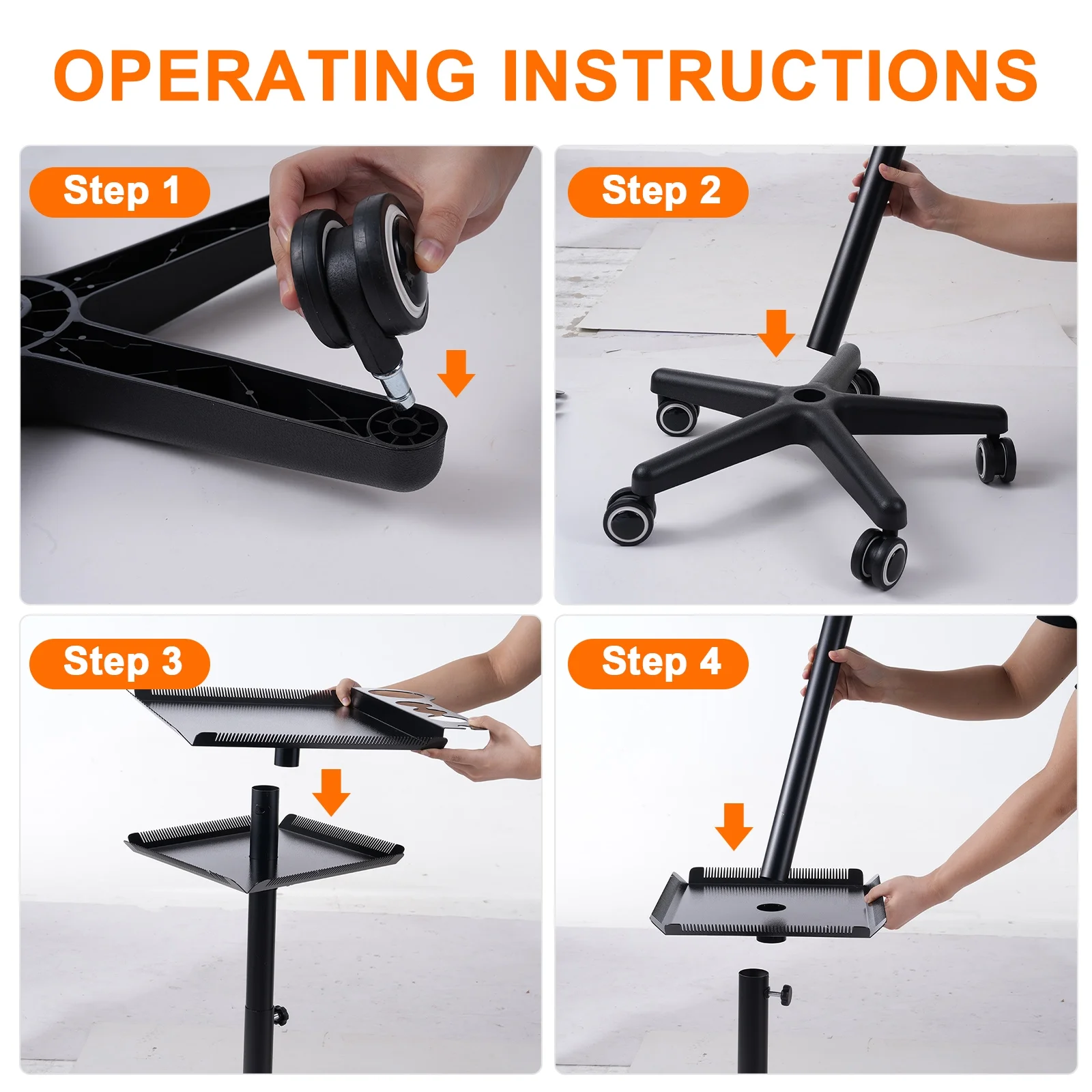 Bestauty Trolley,Hair Hair Movable Cart Stand Movable Cart Station Salons Station Hair Salon Stand Adjustable Salon Cart Salon Station On Hair Stylist Hair Salon Cart Beauty 2-tier Salon Hair