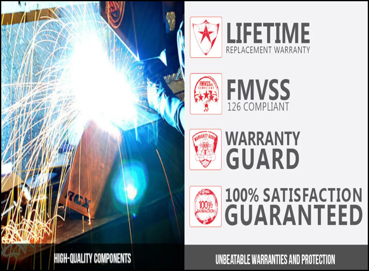 Rough Country Rear Shock Relocation Brackets for 97-06 Jeep Wrangler TJ - 1185 Fits select: 1997-2006 JEEP WRANGLER / TJ